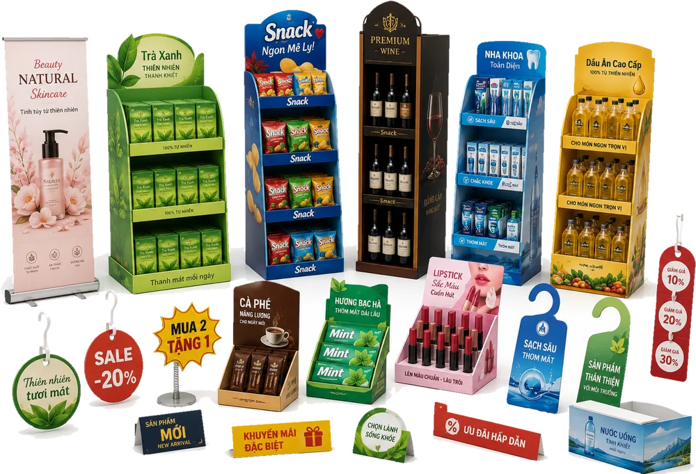 POSM – trưng bày điểm bán