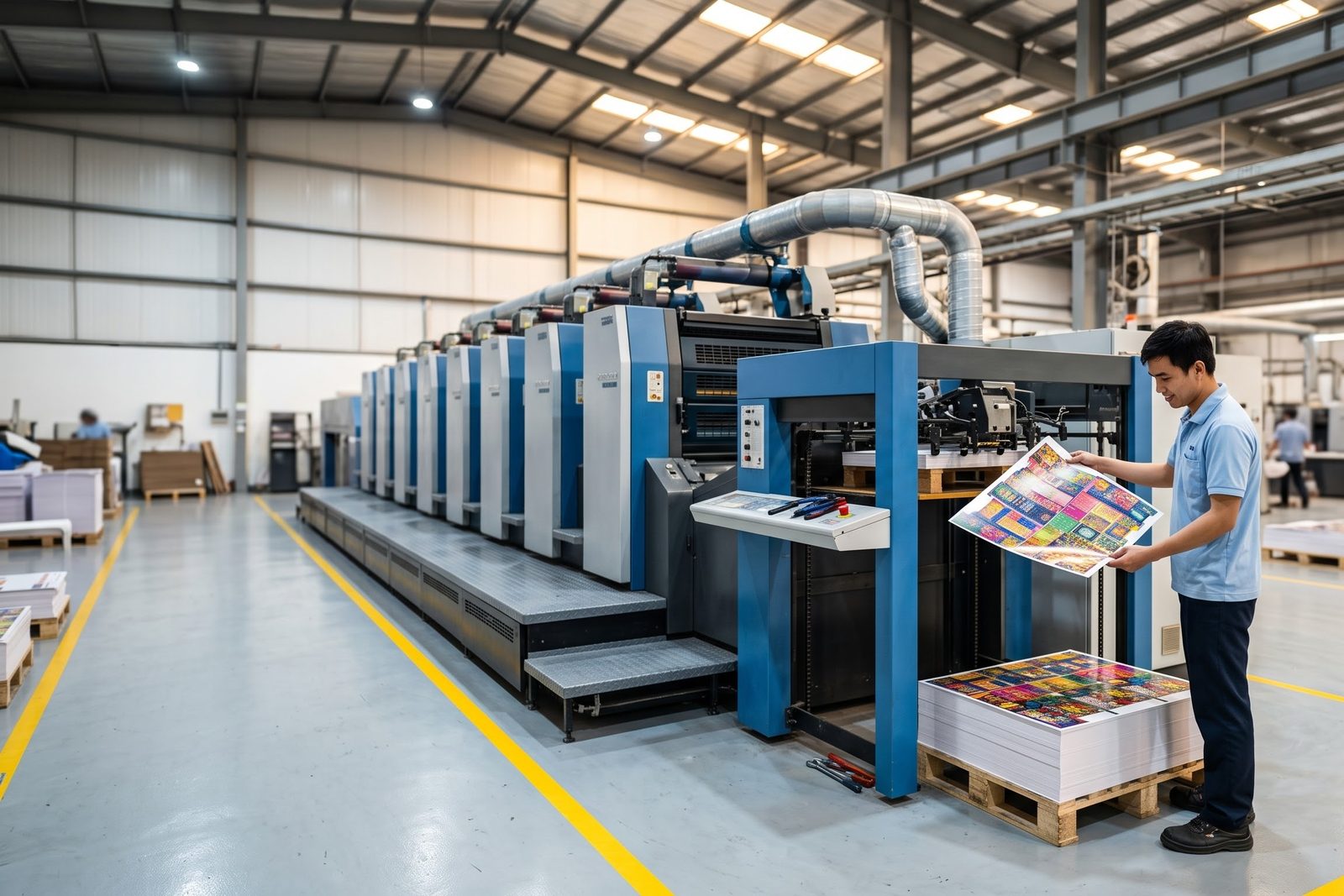 Offset print hall